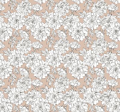 Store enrouleur avec fleurs dessinées