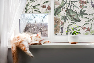 Store intérieur en nature exotique
