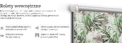 Store intérieur fenêtre à feuilles brillantes