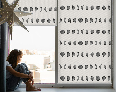 Store intérieur fenêtre pour les phases de la lune