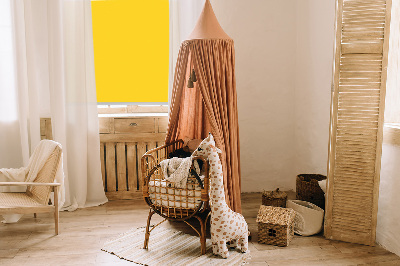Store intérieur fenêtre en orange vif