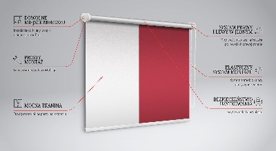 Store enrouleur de couleur rouge foncé