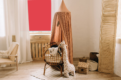 Store intérieur fenêtre rouge