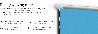 Store intérieur fenêtre bleu