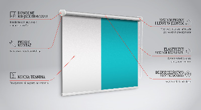 Store enrouleur de couleur turquoise