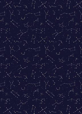 Store intérieur fenêtre avec motif constellation d’étoiles