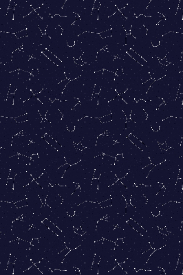 Store intérieur fenêtre avec motif constellation d’étoiles