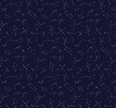 Store intérieur fenêtre avec motif constellation d’étoiles