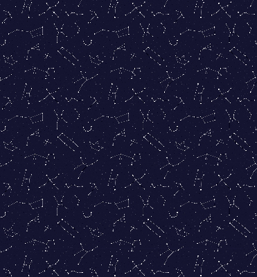 Store intérieur fenêtre avec motif constellation d’étoiles