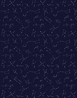 Store intérieur fenêtre avec motif constellation d’étoiles