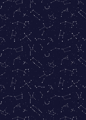 Store intérieur fenêtre avec motif constellation d’étoiles