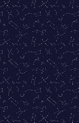 Store intérieur fenêtre avec motif constellation d’étoiles