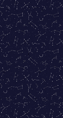 Store intérieur fenêtre avec motif constellation d’étoiles