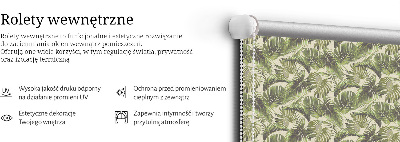 Store enrouleur feuilles de fleurs