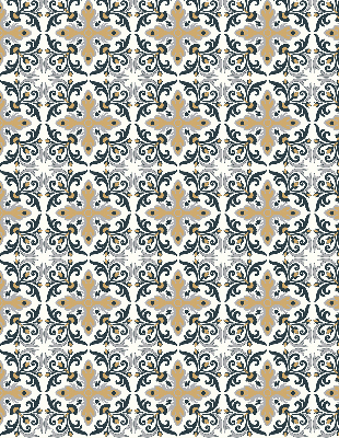 Store enrouleur avec motif carreaux marocains