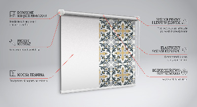 Store enrouleur avec motif carreaux marocains