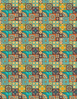 Store enrouleur mandala coloré