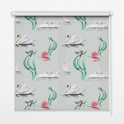 Store intérieur en forme de cygnes et de canards