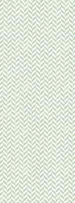 Store intérieur fenêtre à chevrons verts