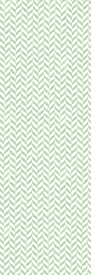 Store intérieur fenêtre à chevrons verts