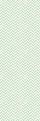 Store intérieur fenêtre à chevrons verts