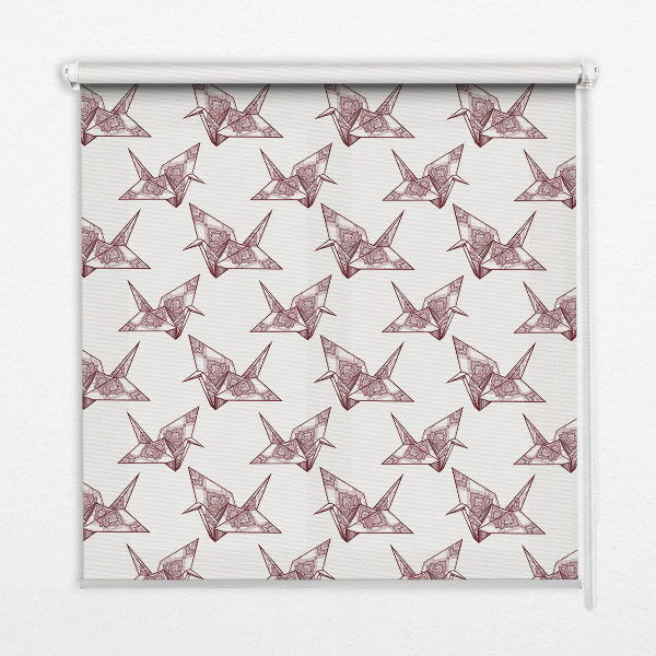 Store intérieur en forme de cygnes en origami