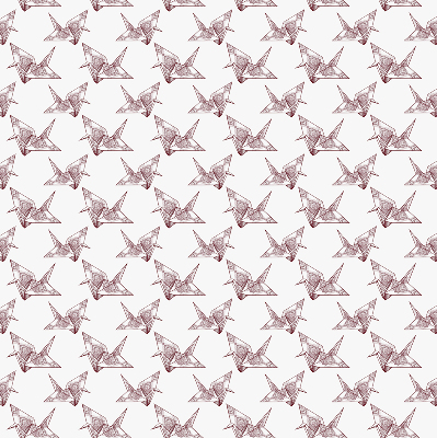 Store intérieur en forme de cygnes en origami