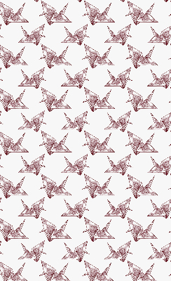 Store intérieur en forme de cygnes en origami