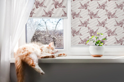 Store intérieur en forme de cygnes en origami