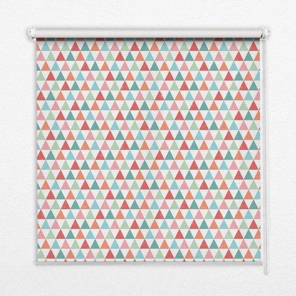 Store enrouleur triangles colorés