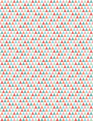 Store enrouleur triangles colorés