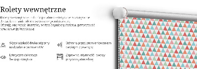 Store enrouleur triangles colorés