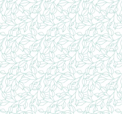 Store intérieur fenêtre avec feuilles turquoise