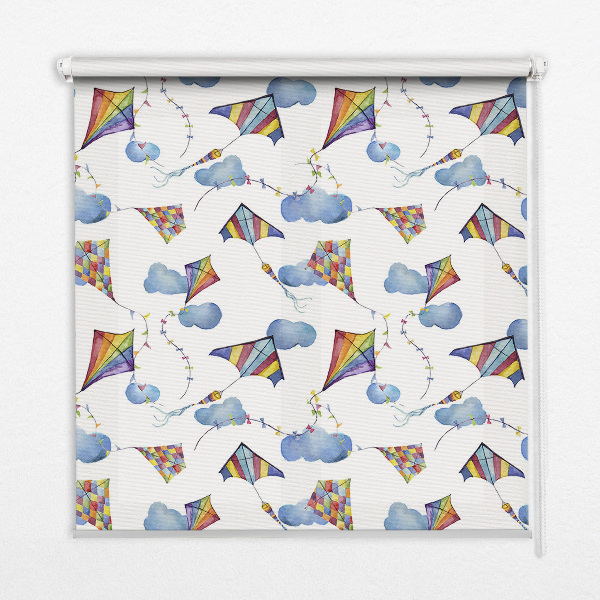 Store enrouleur cerfs-volants colorés