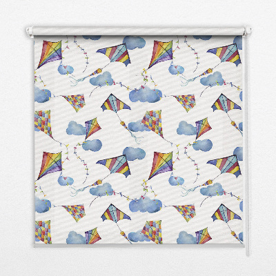 Store enrouleur cerfs-volants colorés