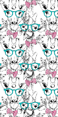 Store intérieur girafe à lunettes
