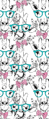 Store intérieur girafe à lunettes