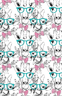 Store intérieur girafe à lunettes