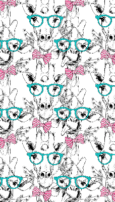 Store intérieur girafe à lunettes