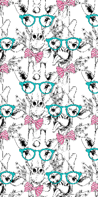 Store intérieur girafe à lunettes