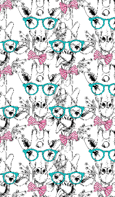 Store intérieur girafe à lunettes