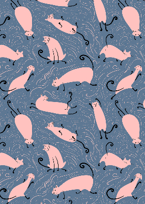 Chats roses pour intérieur