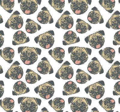 Bulldogs pour intérieur à fenêtre
