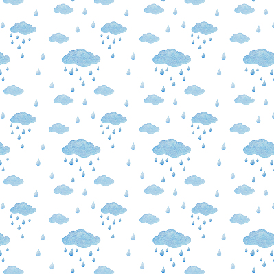 Store enrouleur nuages et pluie