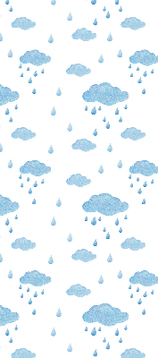 Store enrouleur nuages et pluie