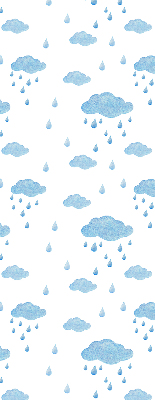 Store enrouleur nuages et pluie