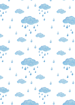 Store enrouleur nuages et pluie