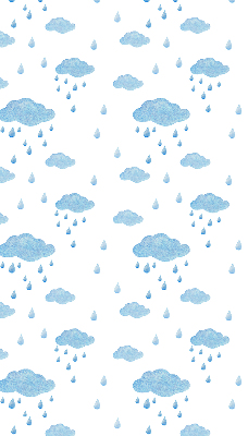 Store enrouleur nuages et pluie