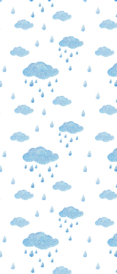 Store enrouleur nuages et pluie