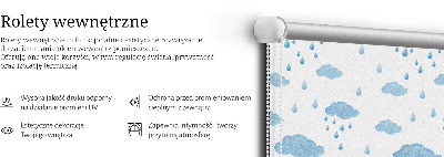 Store enrouleur nuages et pluie